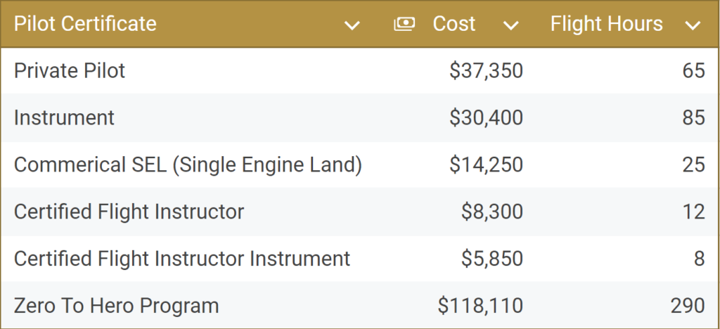 How Much is Flight School with Executive Flight Academy.